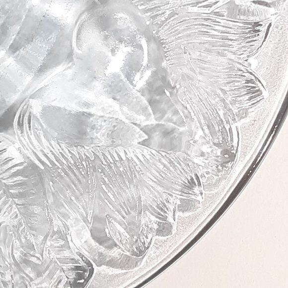 Vintage KIG Indonesia 3D Ice Blue Set of 2 Salad Plates Bowls - Picture 7 of 8